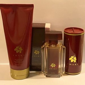 Avon Imari eau de toilette spray + body lotoin + shimmering body powder